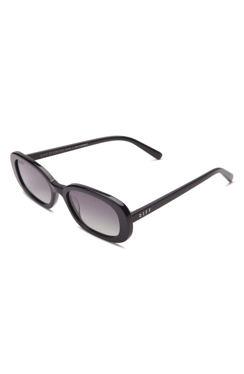 DIFF Cove Oval Sunglasses, Alternate, color, Black