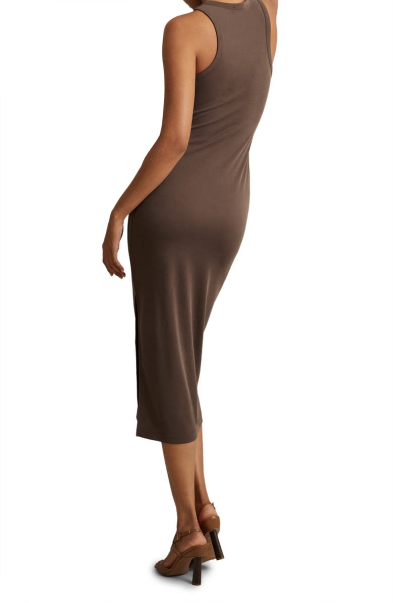 lined knit dress Tan Crochet Knit A Line Maxi Aliana Dress S