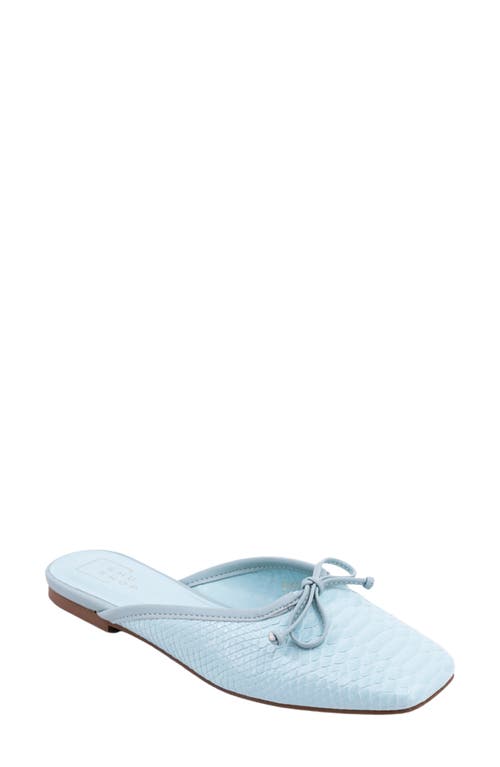 SHUSHOP Andrea Slide Flat in Mint Snake  product