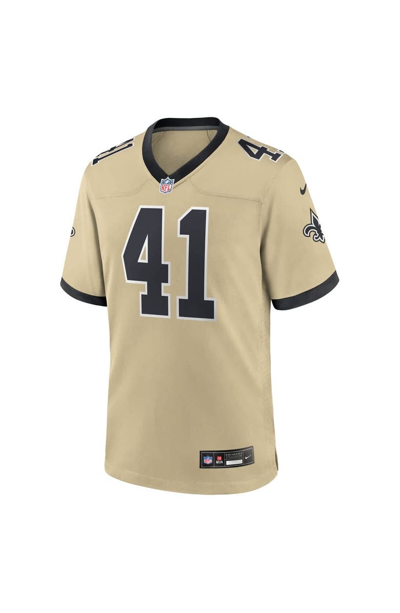 Nike Men's Nike Alvin Kamara Gold New Orleans Saints Gameday Golds Alternate Game Player Jersey, Alternate, color, Gold
