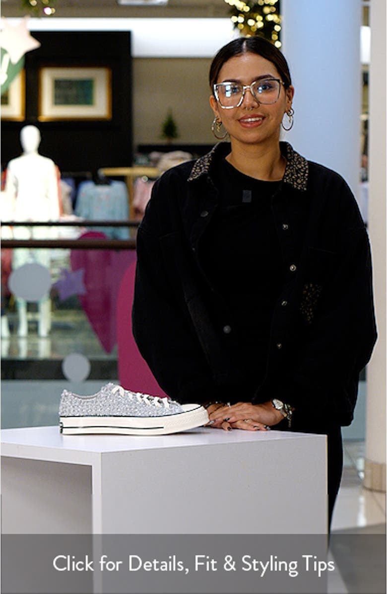 Gender Inclusive Chuck 70 Metallic Tweed Oxford Sneaker, sales video thumbnail