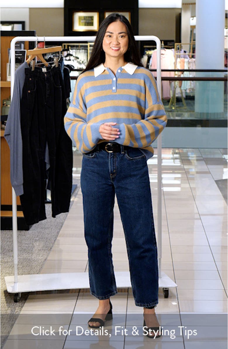 Logan Stripe Polo Sweater, sales video thumbnail