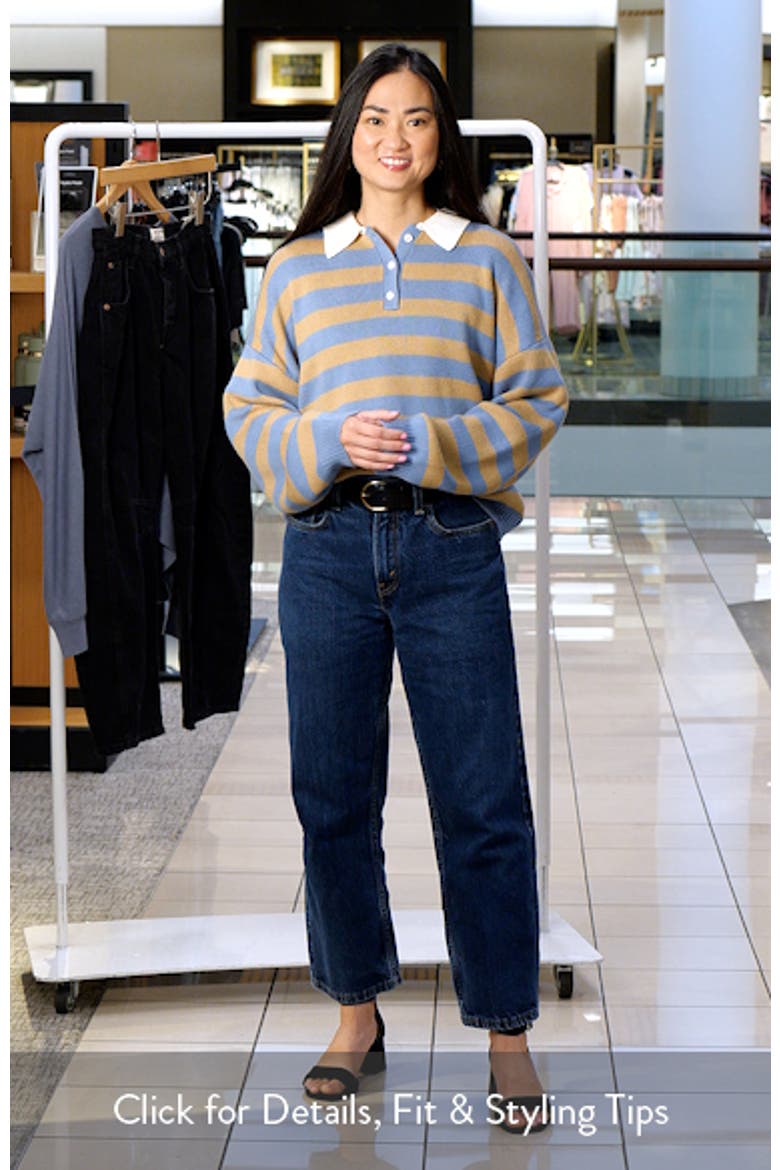Logan Stripe Polo Sweater video