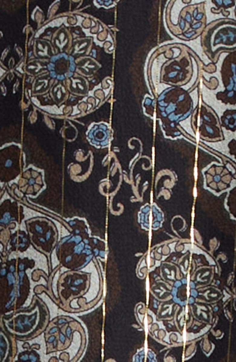 Undercover Print Silk Blend Blouson Jacket, Alternate, color, Black Base