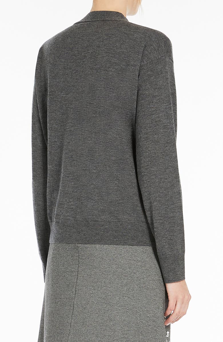 Weekend Max Mara Decano Wool & Cashmere Cardigan, Alternate, color, Medium Grey