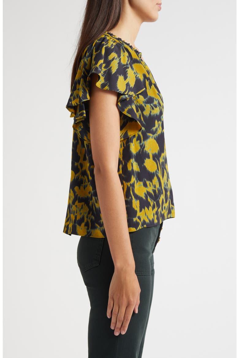 Lilo Flutter Sleeve Top, Alternate, color, VERDITE