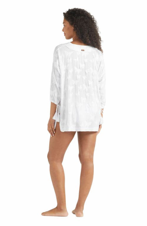 Vilebrequin Disco Butterflies Rayon Dress In Blanc