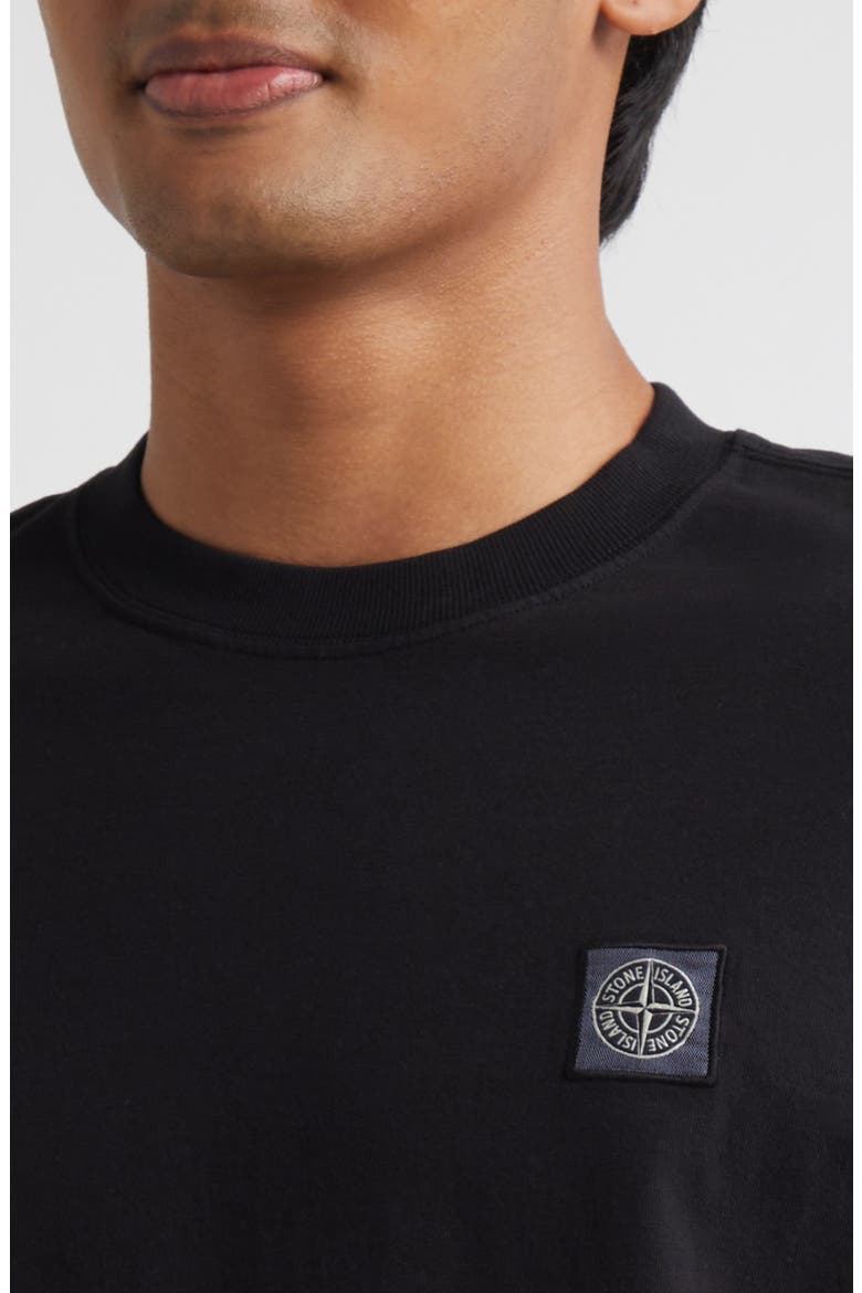 Compass Logo Patch Short Sleeve T-Shirt, Alternate, color, V0029 BLACK