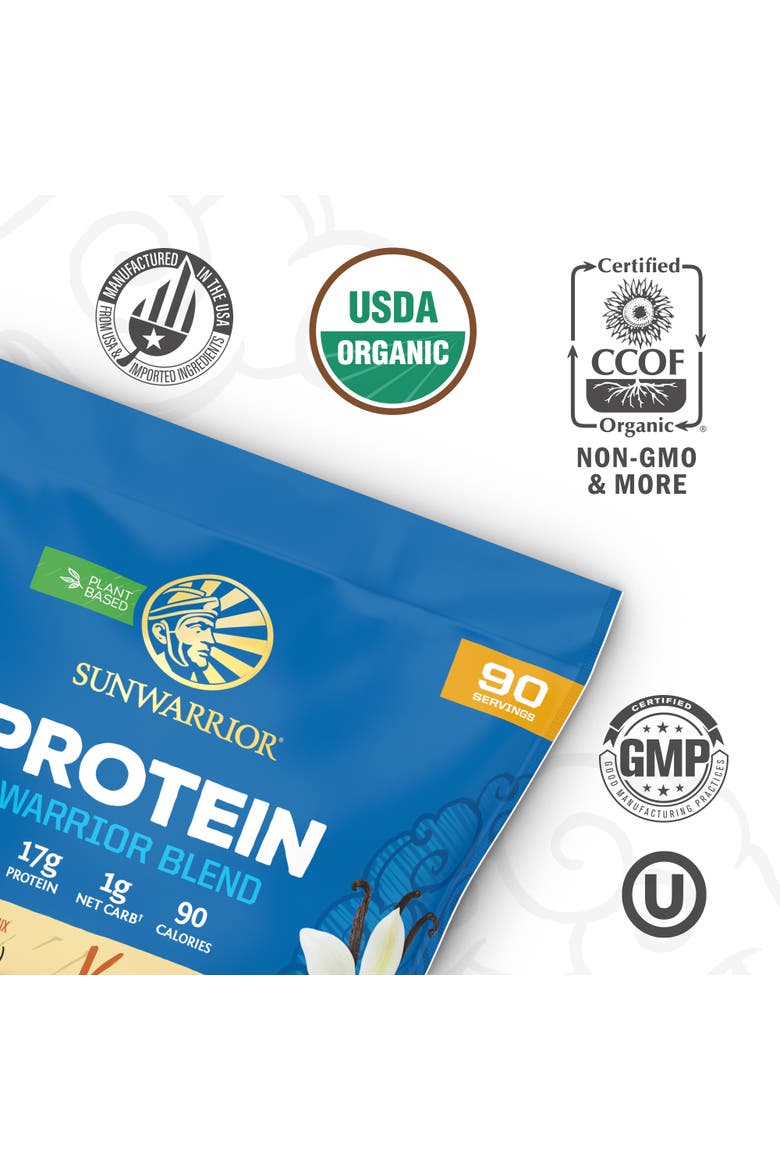 Organic Warrior Blend Protein Powder, Vanilla, 2.25kg, Alternate, color, No Color