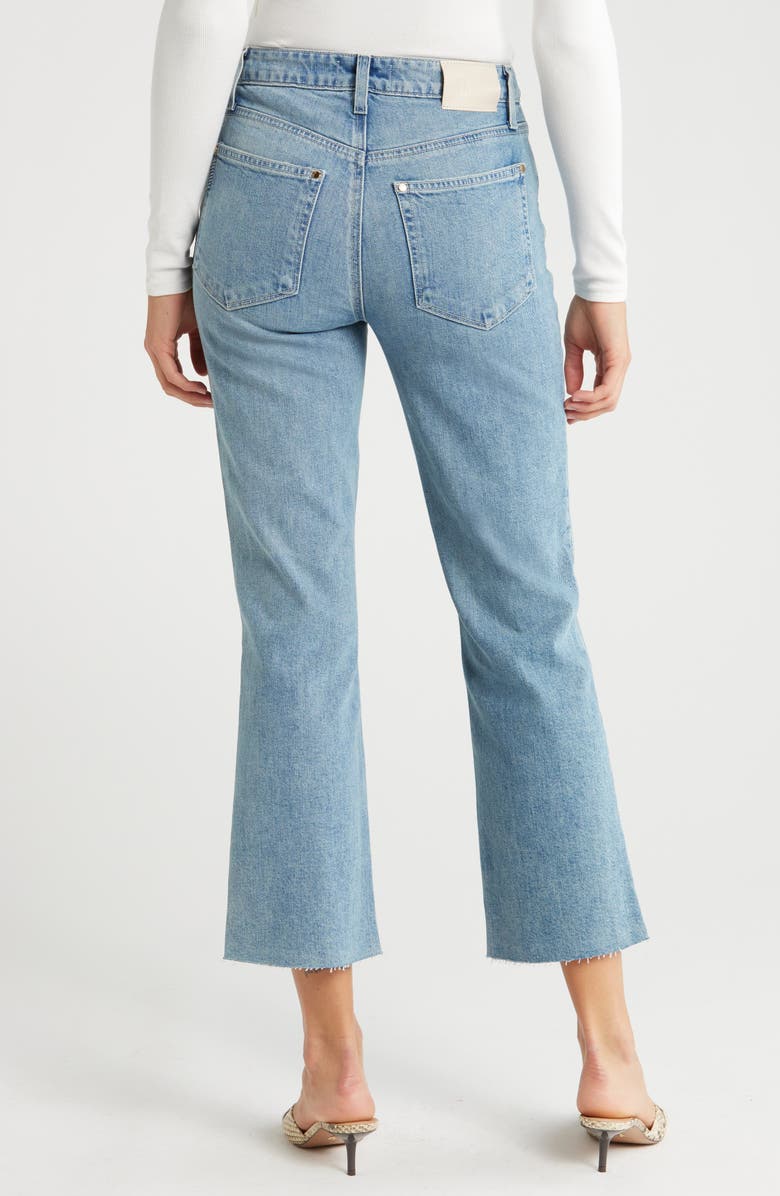 PAIGE Courtney Raw Hem High Waist Ankle Flare Jeans, Alternate, color,