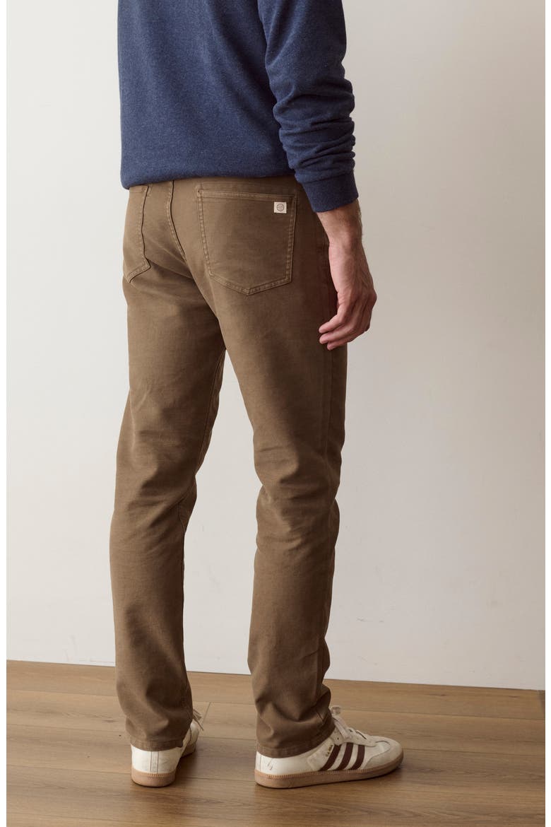 5-Pocket Flex Terry Slim Fit Pants, Alternate, color, DAISY BROWN