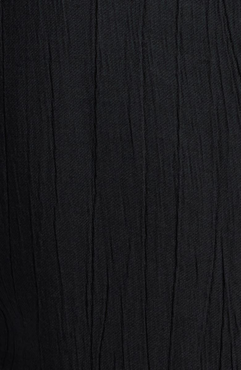 Cloth & Stone Ladder Stitch Long Sleeve Midi Shirtdress, Alternate, color, Black