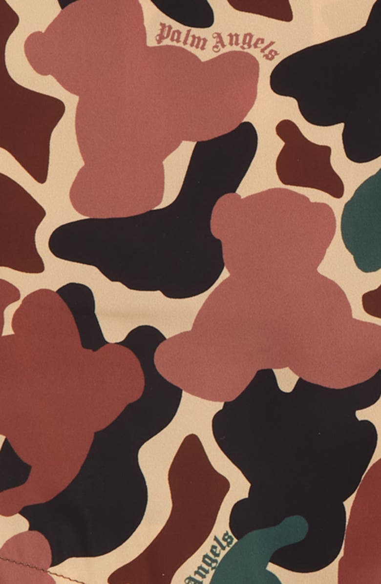 Palm Angels Kids' Bear Camo Windbreaker Jacket, Alternate, color, 