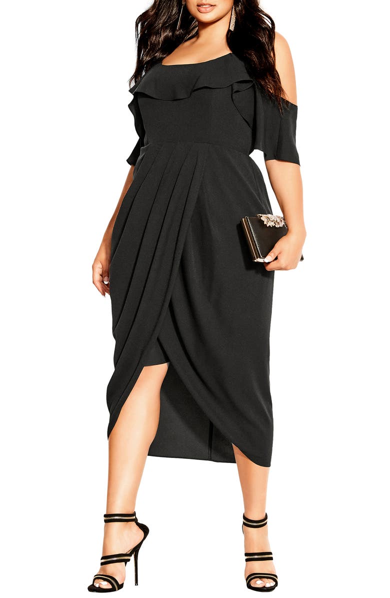 City Chic Flirtation Dress, Main, color, 