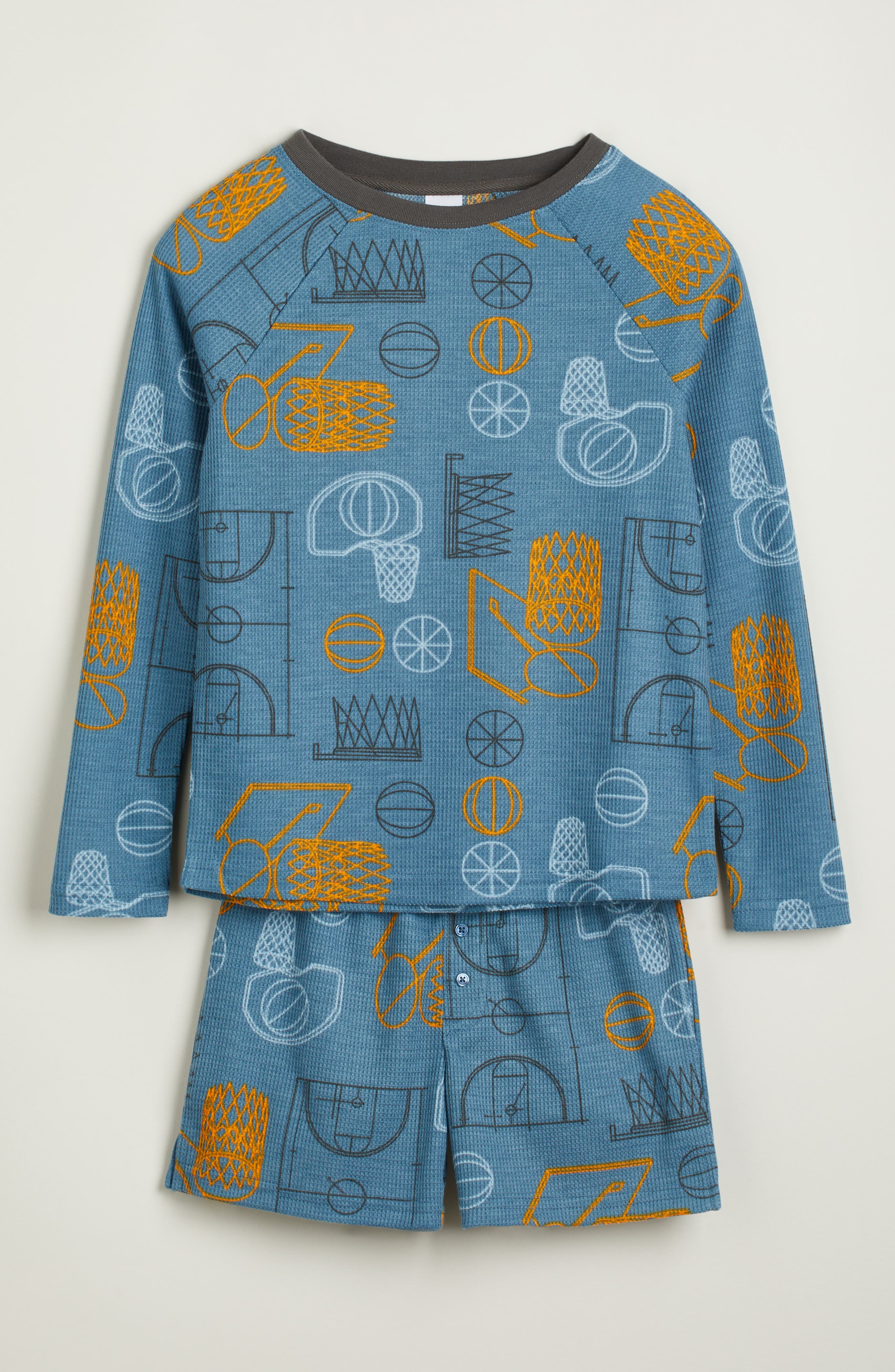 Nordstrom Kids' Two-Piece Henley Short Pajamas