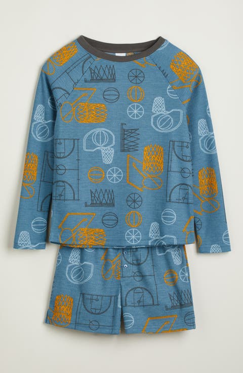 Kids' Two-Piece Henley Short Pajamas (Big Kid)