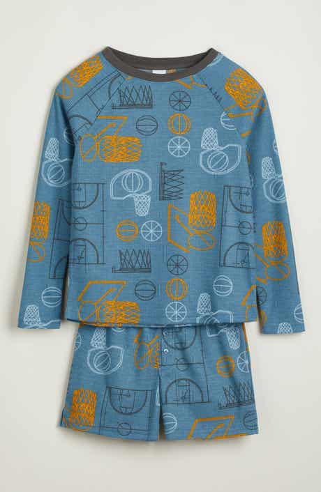 Nordstrom Kids' Two-Piece Henley Short Pajamas