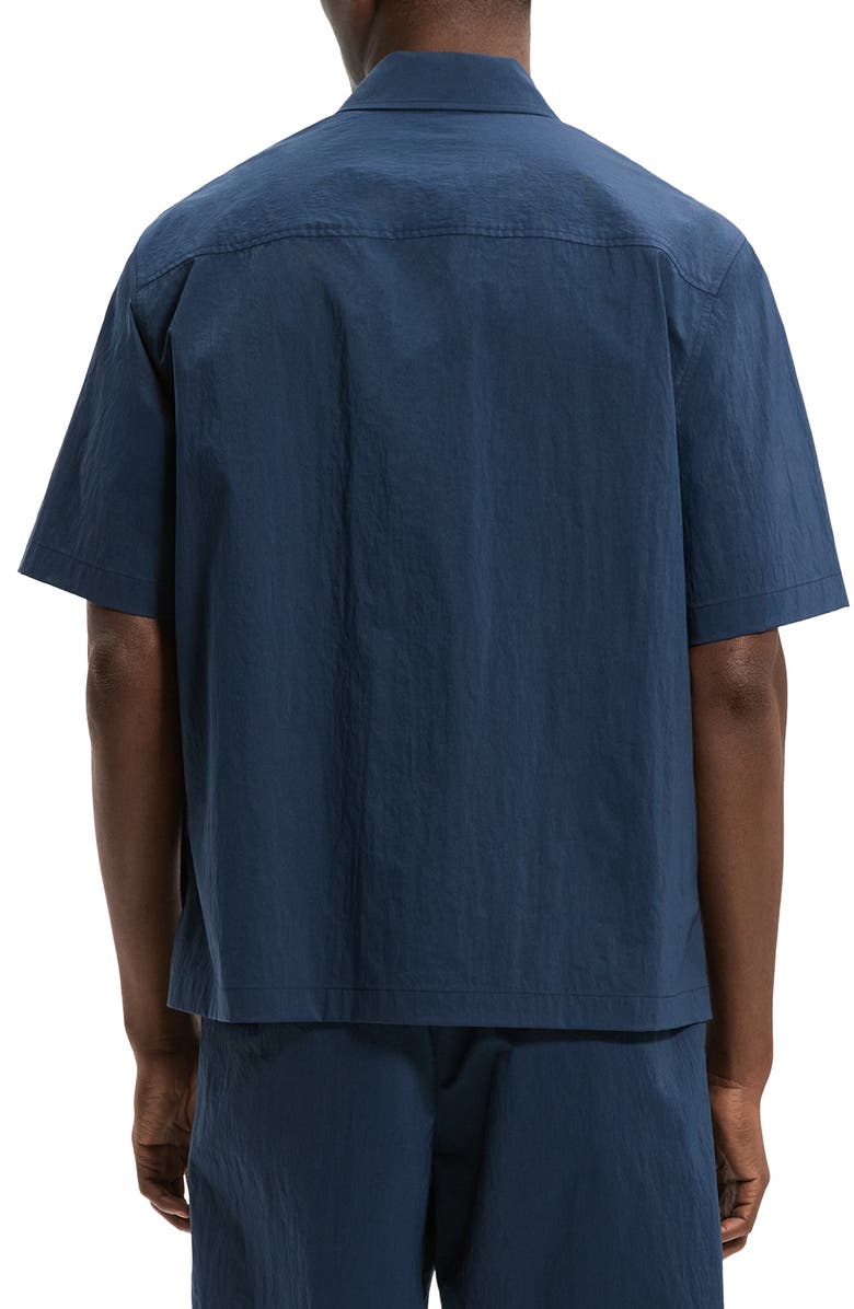 Theory Short Sleeve Button-Up Shirt, Alternate, color, Nocturne Navy