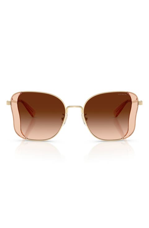50mm Gradient Square Sunglasses