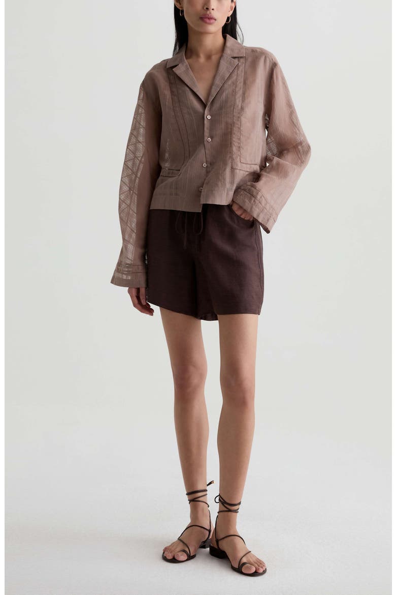 Century Drawstring Shorts, Alternate, color, OAK BARREL