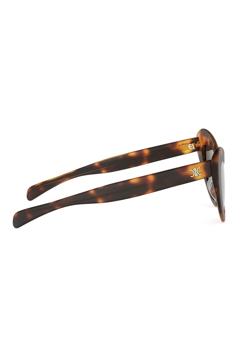 Triomphe 55mm Cat-Eye Sunglasses, Alternate, color, BLNDHAV/BRNG