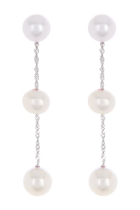 14K Gold Freshwater Pearl Drop Earrings