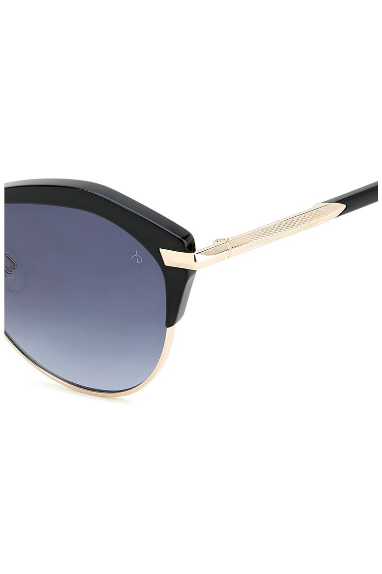 55mm Gradient Round Sunglasses, Alternate, color, BLACK/ GREY SHADED