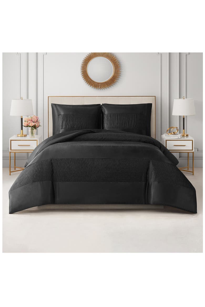 Glam Night Comforter Set, Alternate, color, BLACK