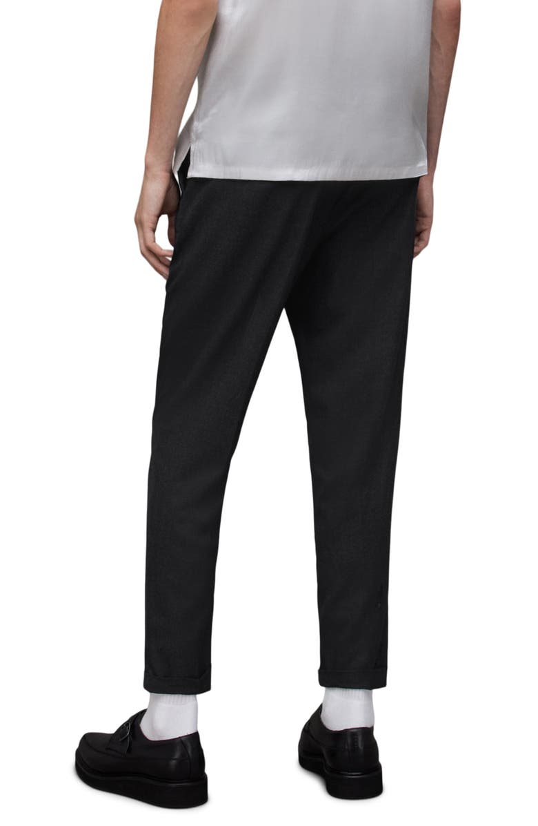 AllSaints Leigh Wool Blend Flannel Crop Pants, Alternate, color, 