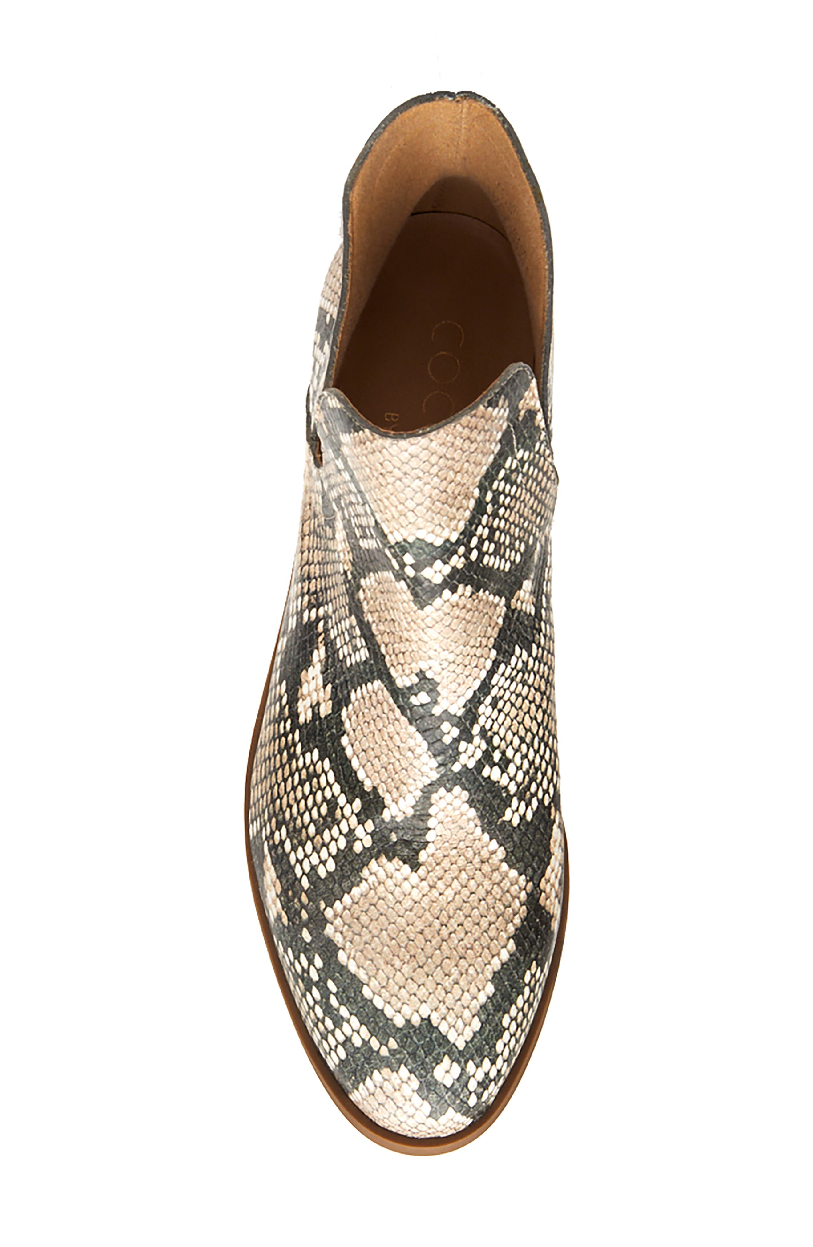Pronto Split Shaft Bootie, Alternate, color, NATURAL SNAKE PRINT LEATHER