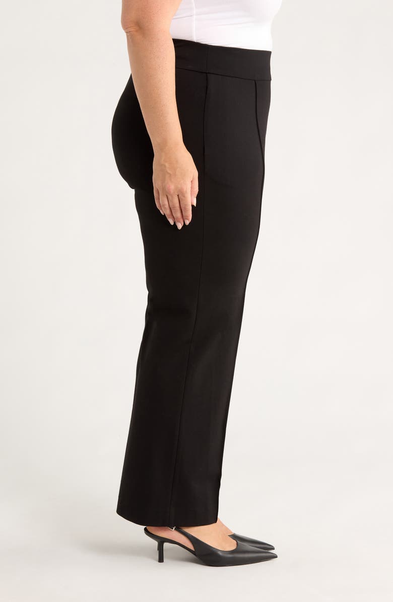 Jones New York Pintuck Pull-On Straight Leg Pants, Alternate, color, Jones Black