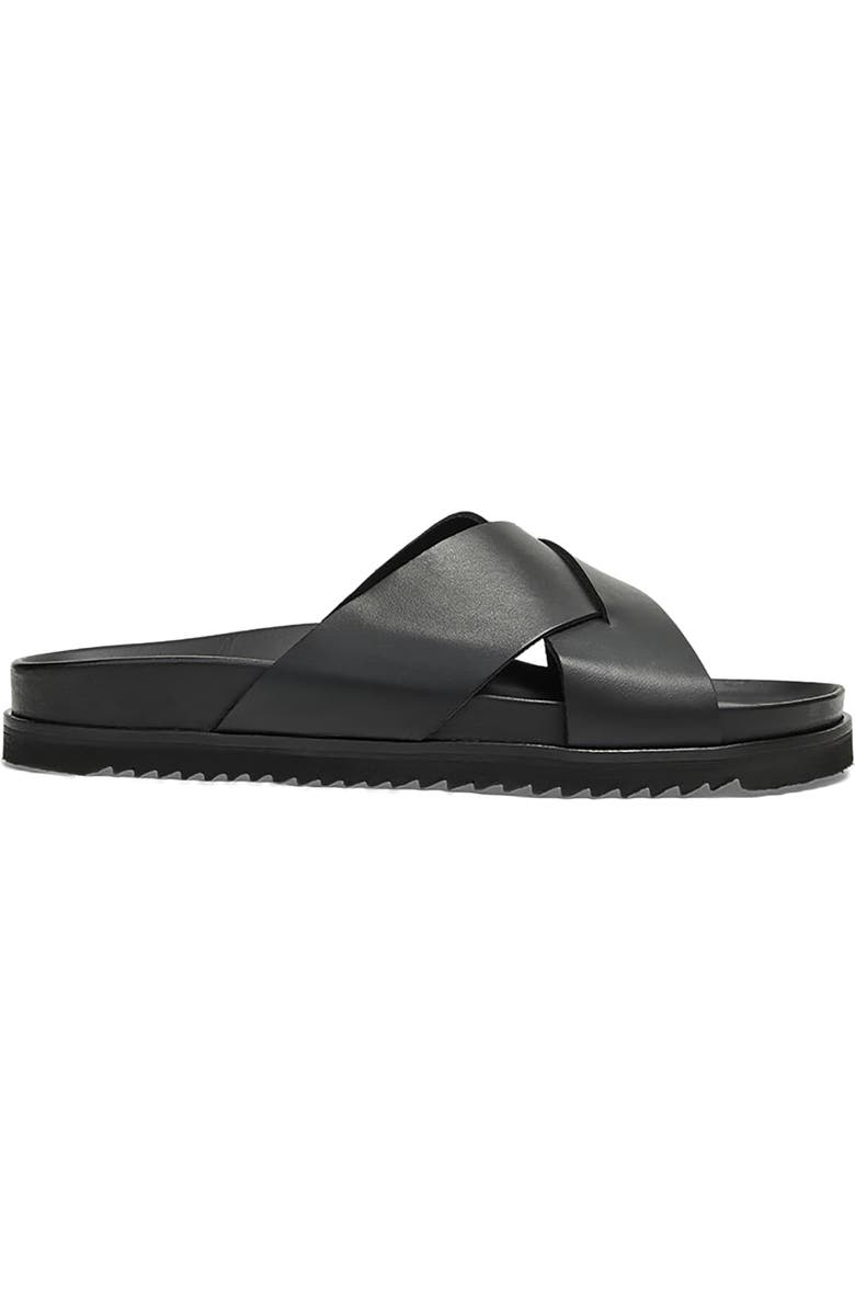 Aquatalia Bellini Weatherproof Slide Sandal, Alternate, color, Black Calf