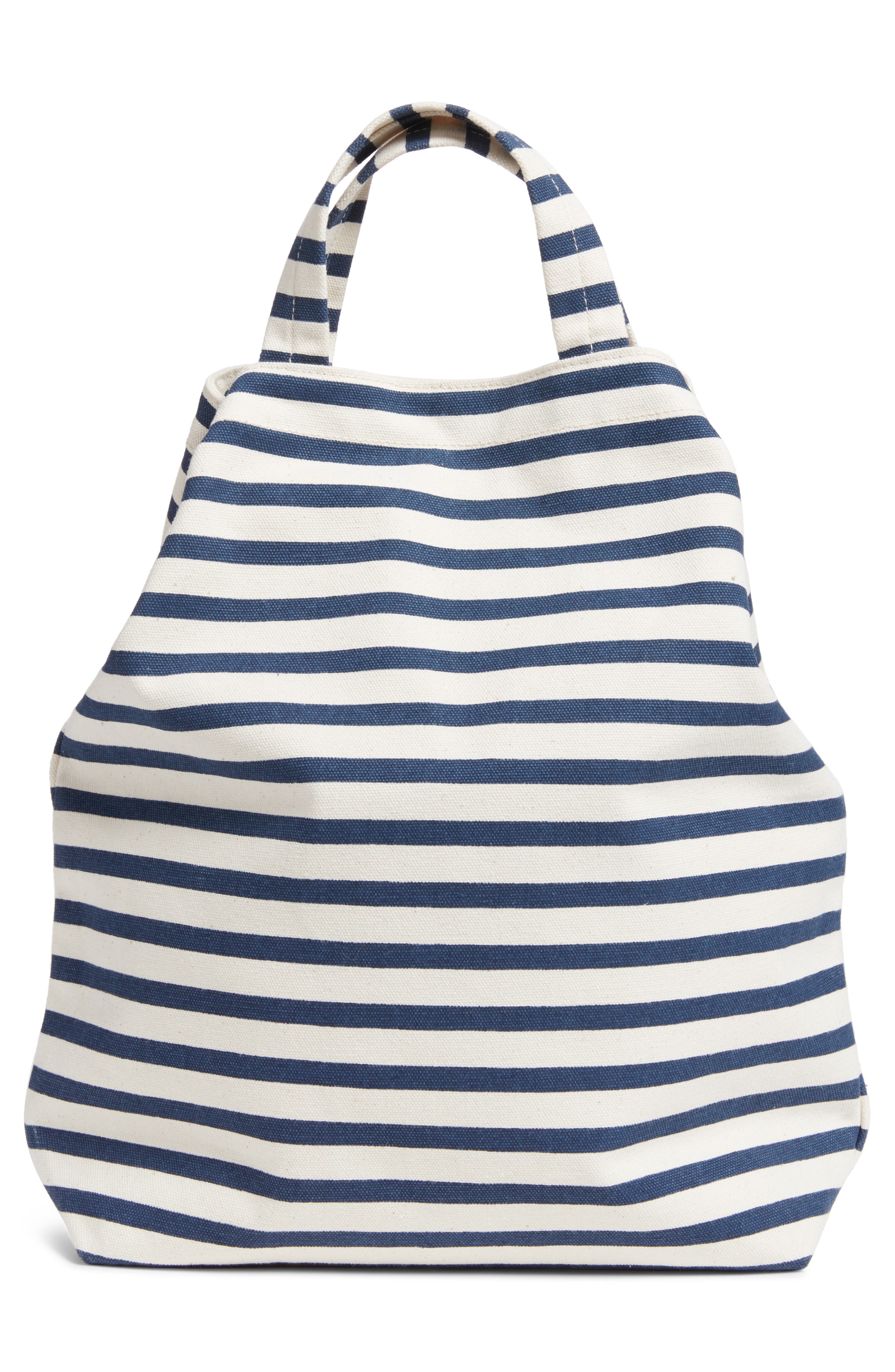 Duck Bag Canvas Tote, Alternate, color, WHITE/ BLUE