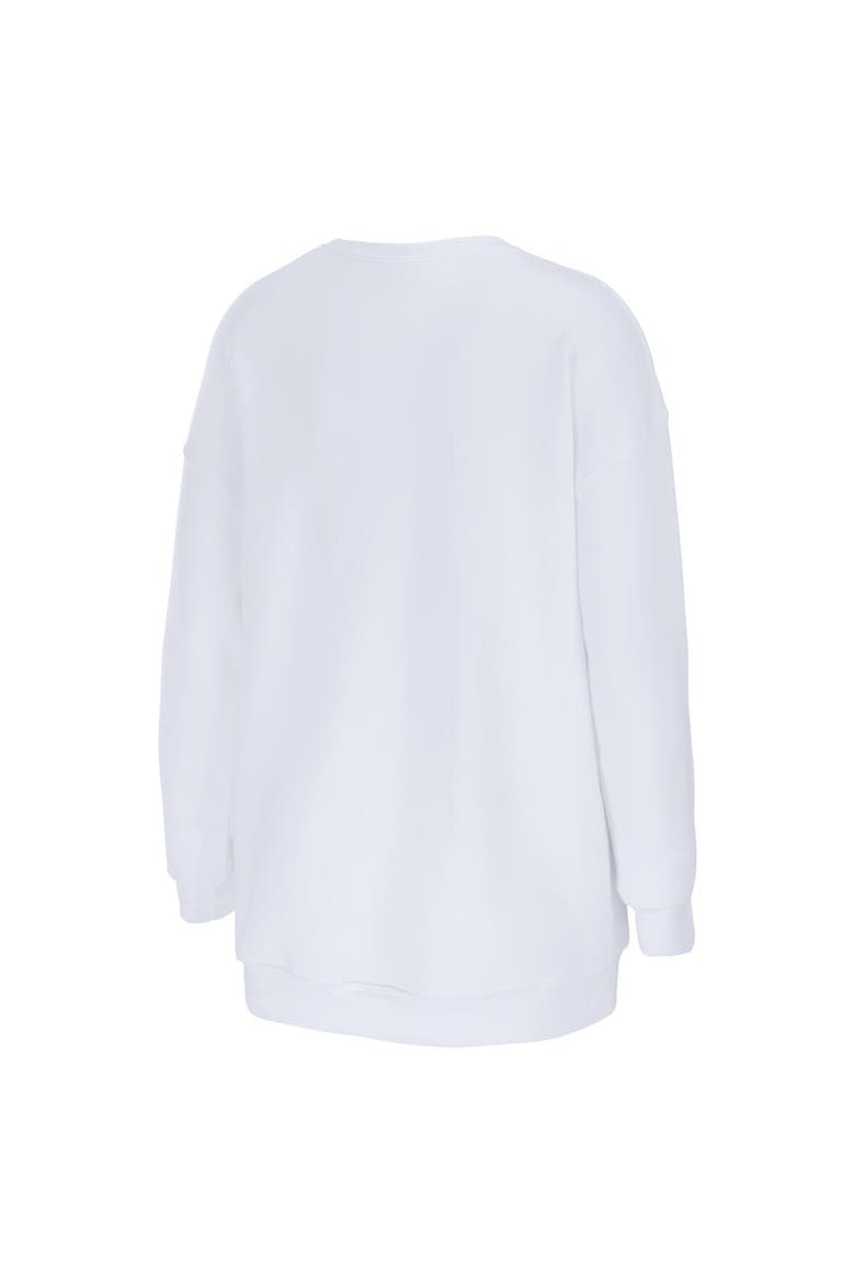 Women's WEAR by Erin Andrews  White New England Patriots vs. Seattle Seahawks Super Bowl LX Matchup Sweatshirt, Alternate, color, White