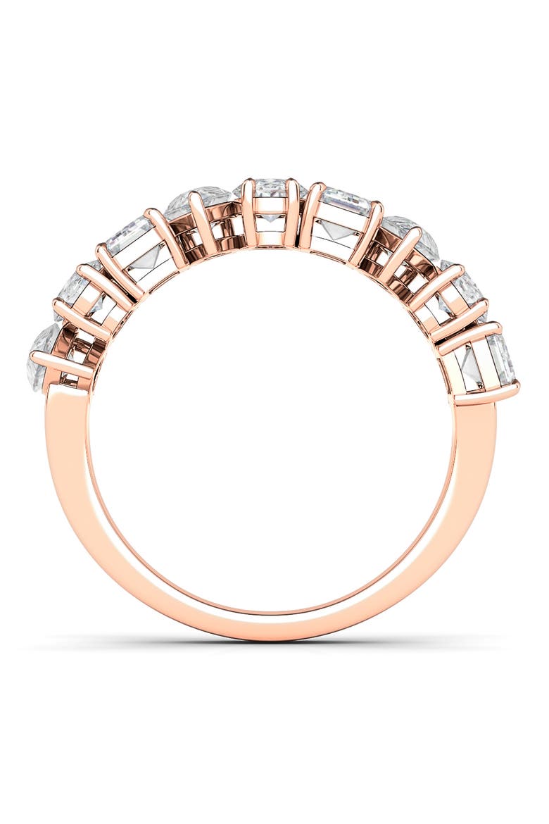 Pear, Oval & Emerald Cut Lab Created Diamond Half Eternity Ring, Alternate, color, ROSE GOLD
