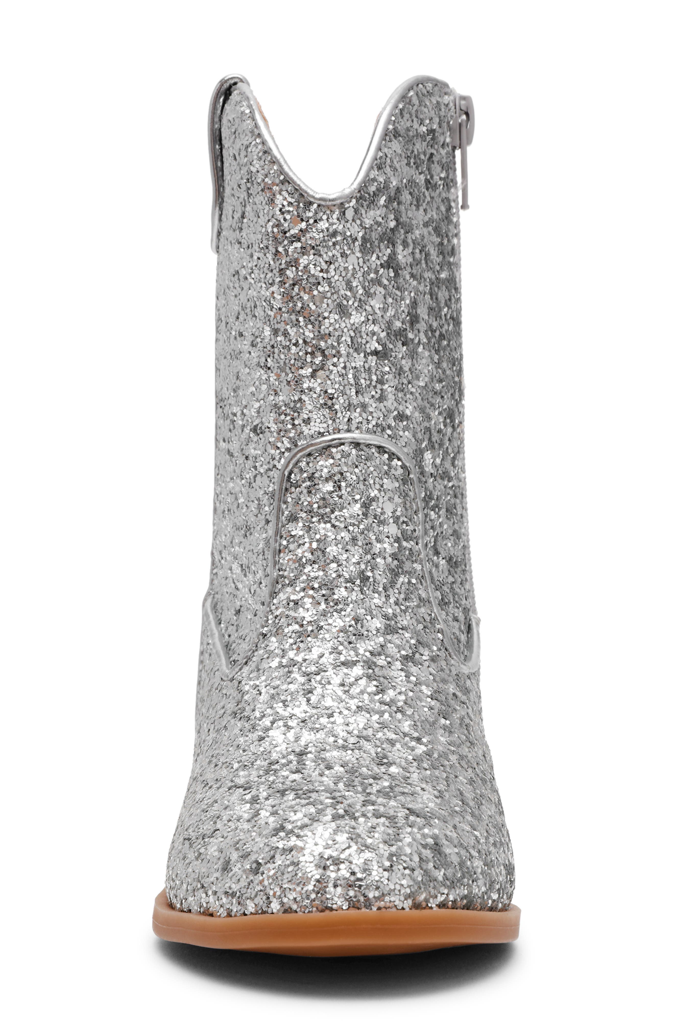 DV by Dolce Vita Kids' Linz Western Boot, Alternate, color, Silver