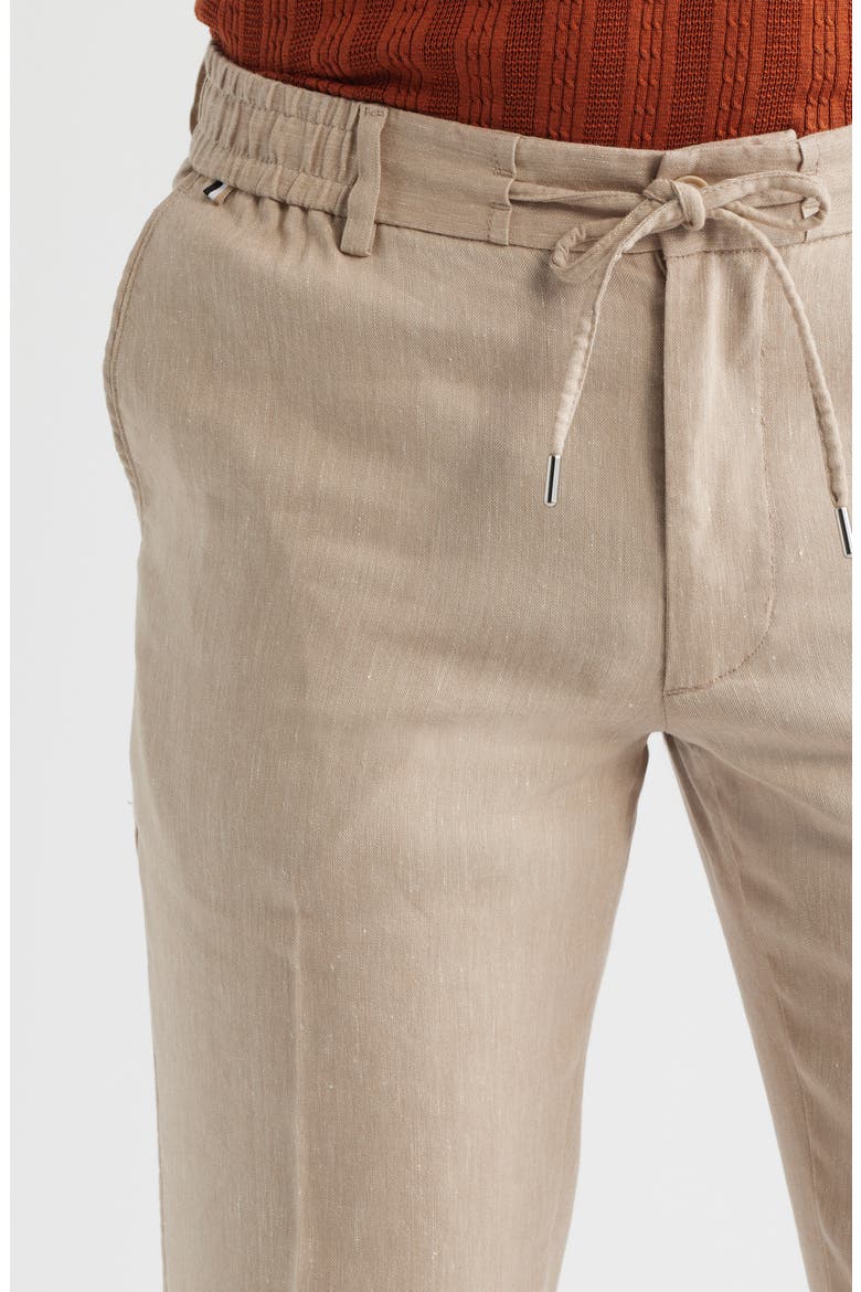 Kane Linen Blend Drawstring Pants, Alternate, color, OPEN BEIGE