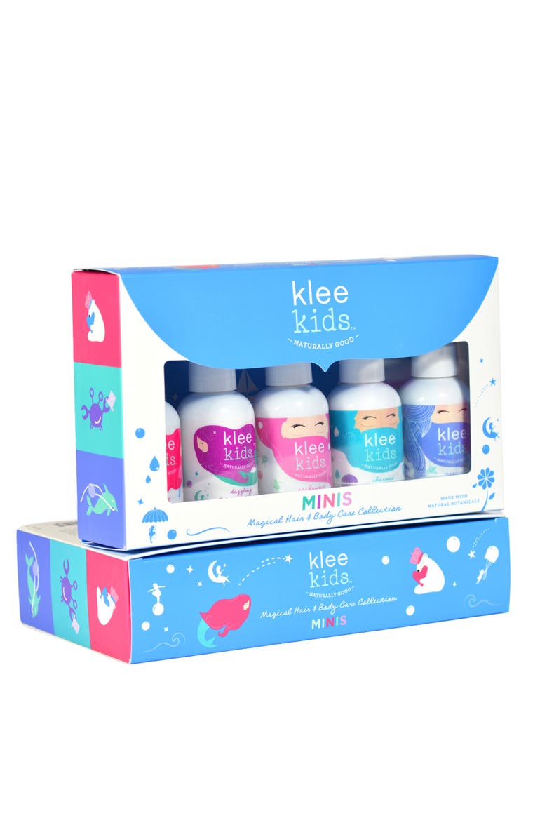 Klee Naturals Kids' 5-PC Mini Hair and Body Travel Gift Set, Main, color, White