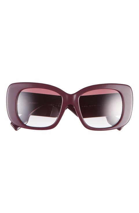 52mm Gradient Square Sunglasses