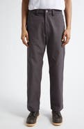 Stone Island Straight Leg Cotton Twill Pants