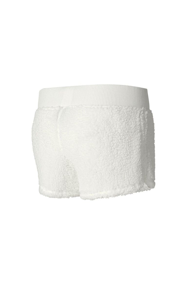 CONCEPTS SPORT Women's Concepts Sport  White Green Bay Packers Fluffy Pullover Sweatshirt & Shorts Sleep Set, Alternate, color, White