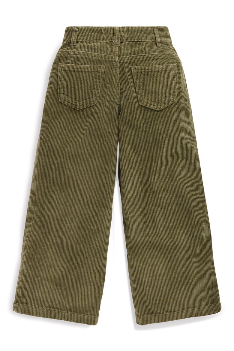 Kids' Wide Leg Corduroy Pants, Alternate, color, WOODLAND GREEN