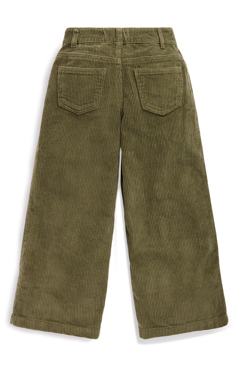 Mini Boden Kids' Wide Leg Corduroy Pants, Alternate, color, Woodland Green