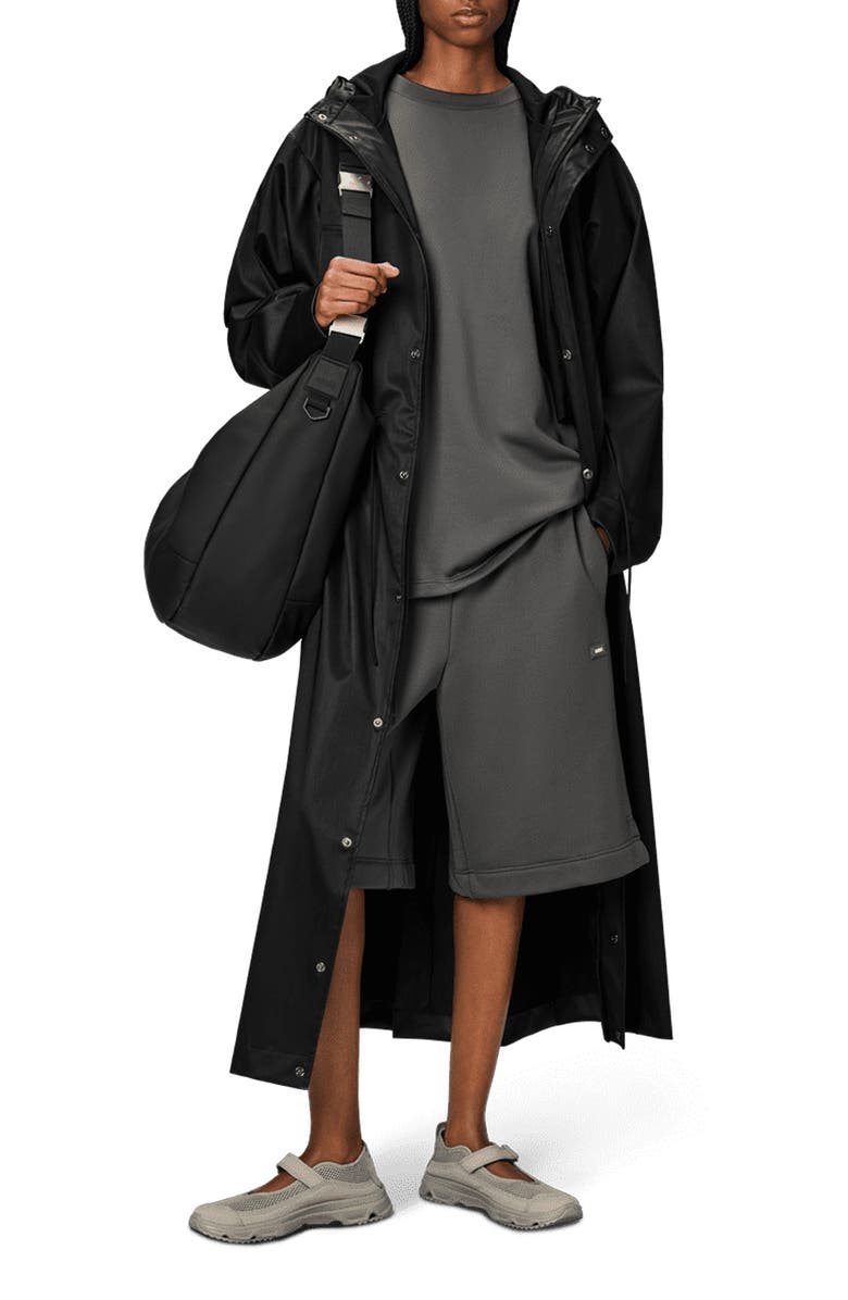 Rains Waterproof Hooded Raincoat, Main, color,