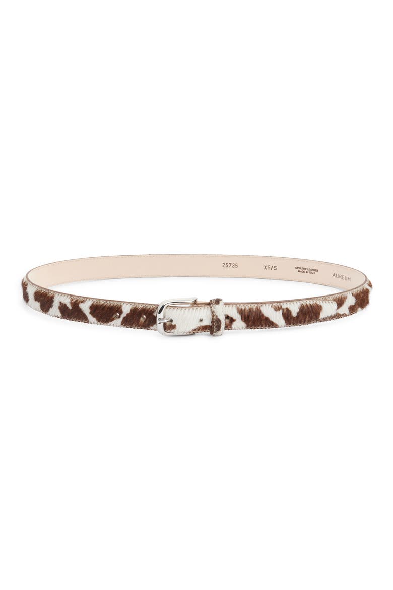 No. 14 Genuine Calf Hair Belt, Main, color, COW