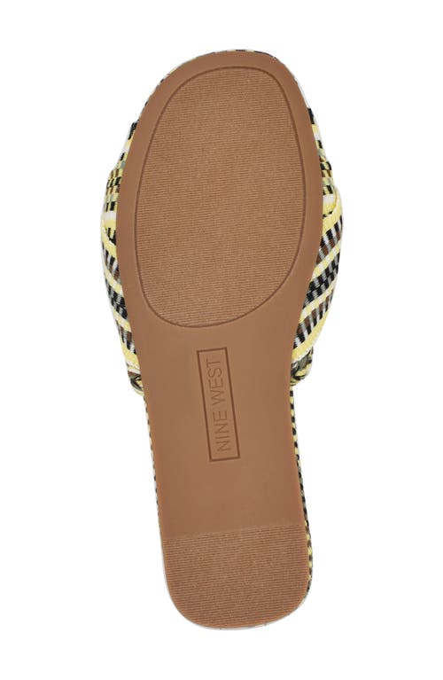 Nine West Lalta Slide Sandal In Light Green