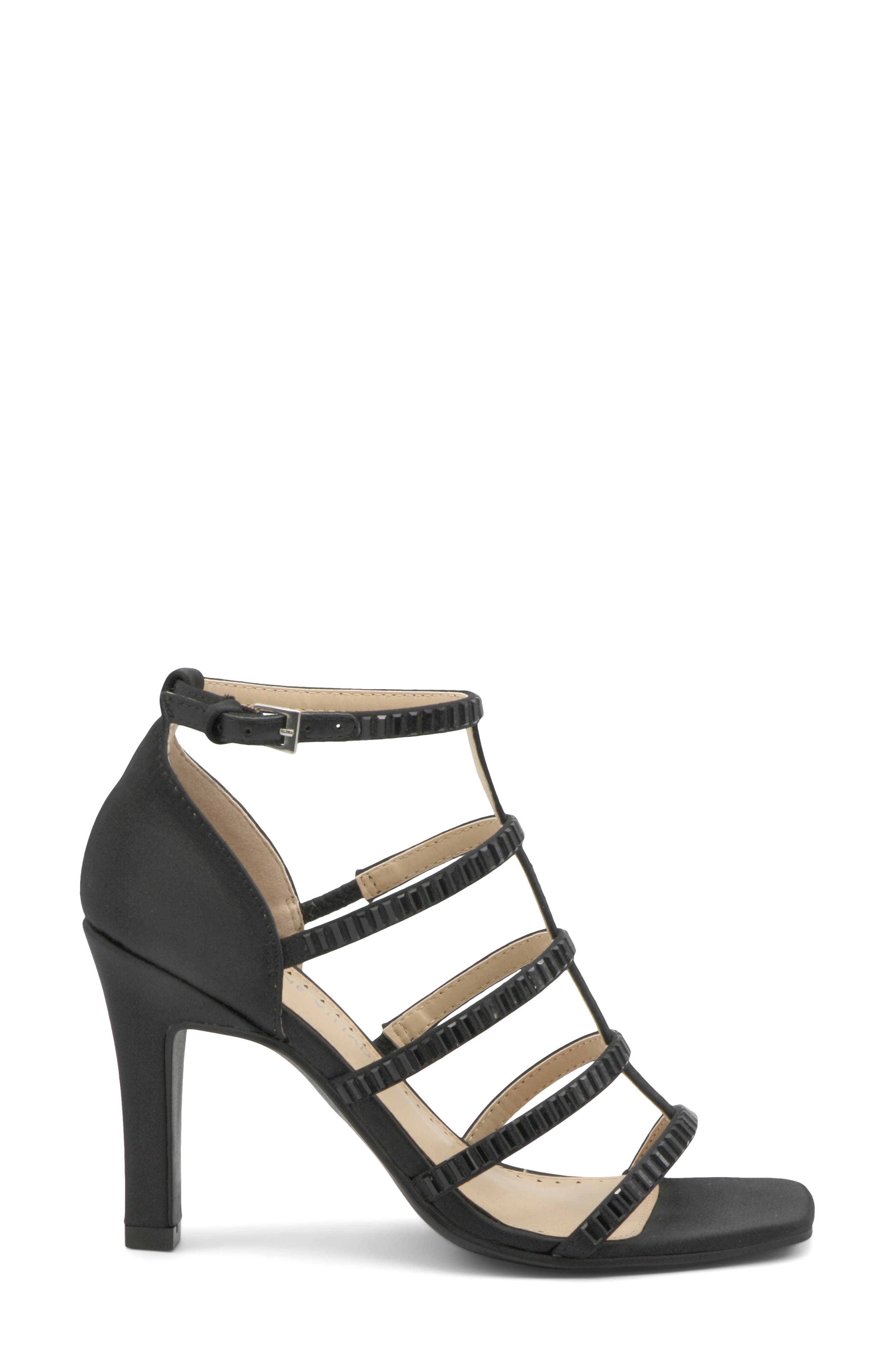 Adrienne Vittadini Goldie Strappy Cage Sandal, Alternate, color, 