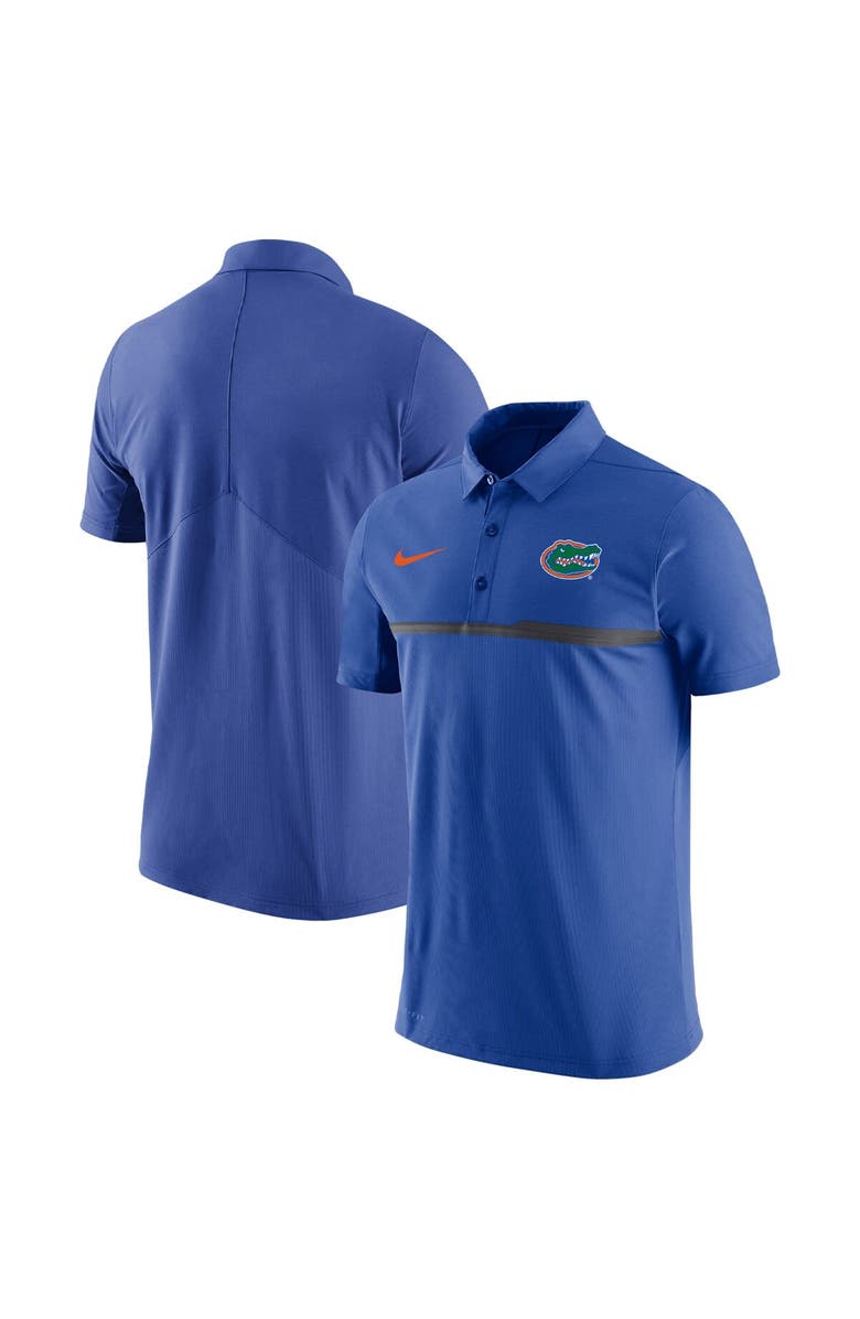 Nike Men's Nike Royal Florida Gators Coaches Performance Polo, Alternate, color, 