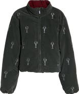 Thom Browne Crop Lobster Stitch Corduroy Reversible Down Jacket