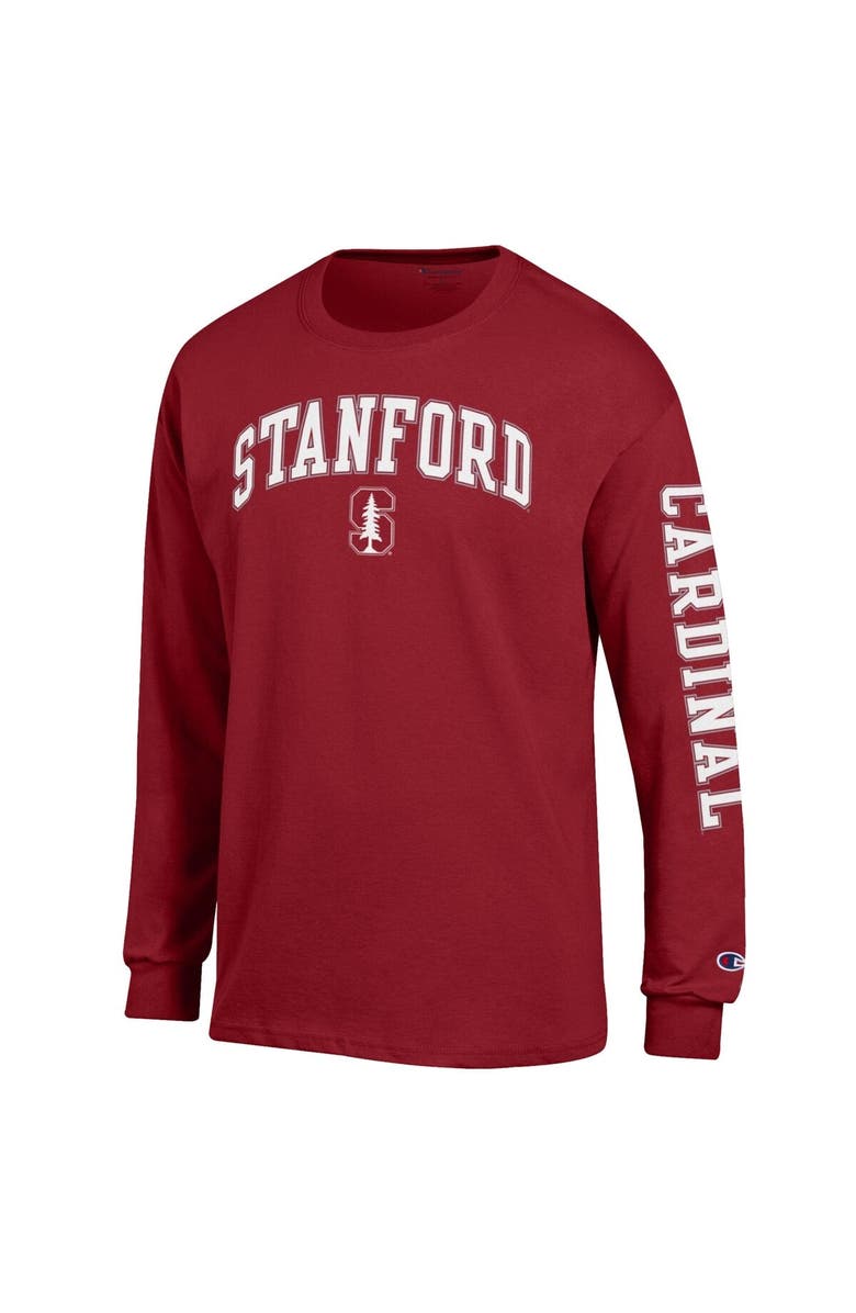 Champion Men's Champion Cardinal Stanford Cardinal Arch Over Logo 2-Hit Long Sleeve T-Shirt, Alternate, color, Cardinal